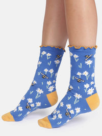 THOUGHT 3 PACK SPRINGS BLOOMING ORGANIC COTTON SOCKS