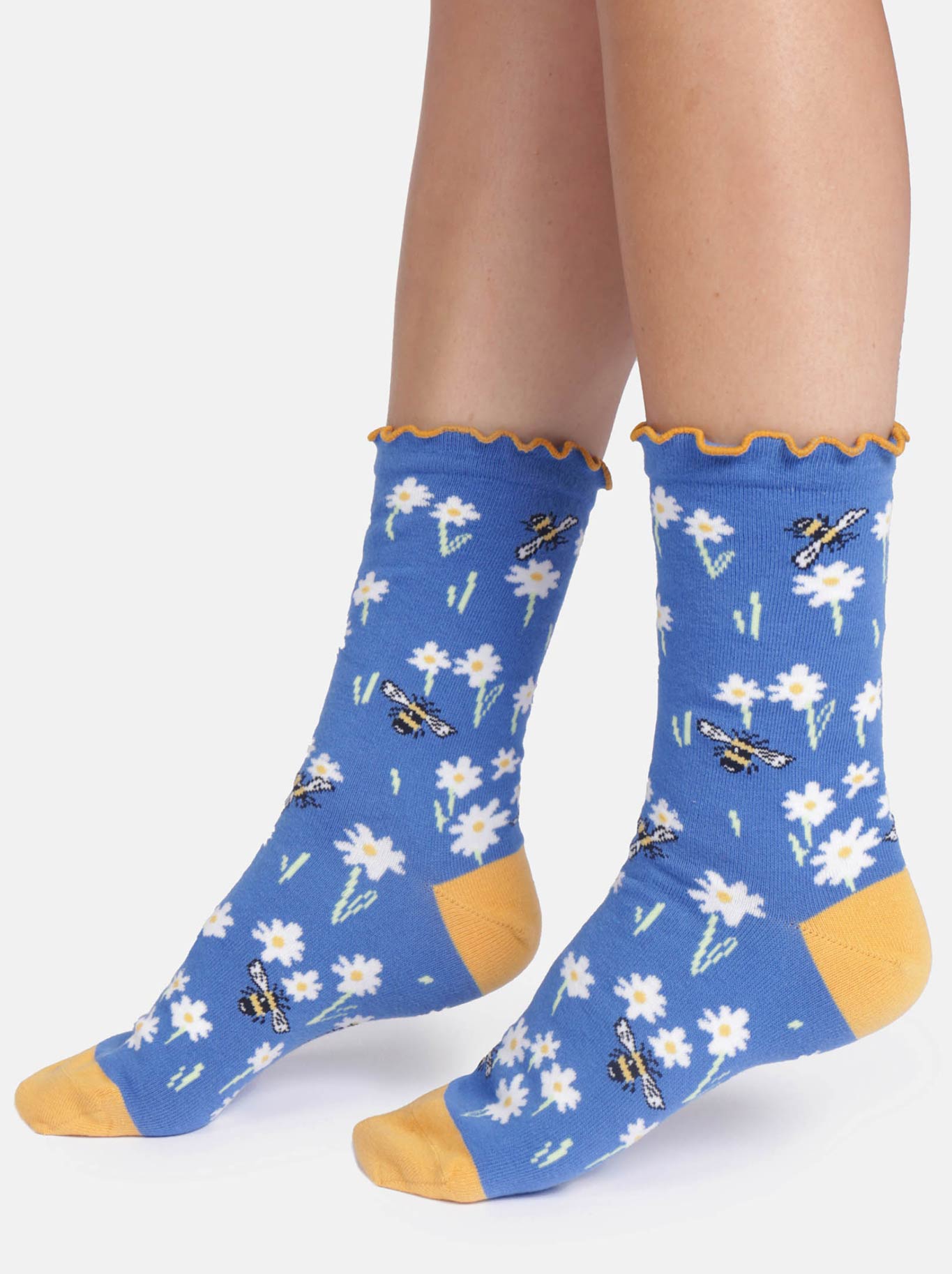 THOUGHT 3 PACK SPRINGS BLOOMING ORGANIC COTTON SOCKS