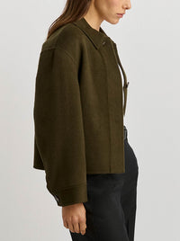 TOORALLIE BUTTON FRONT WOOL JACKET