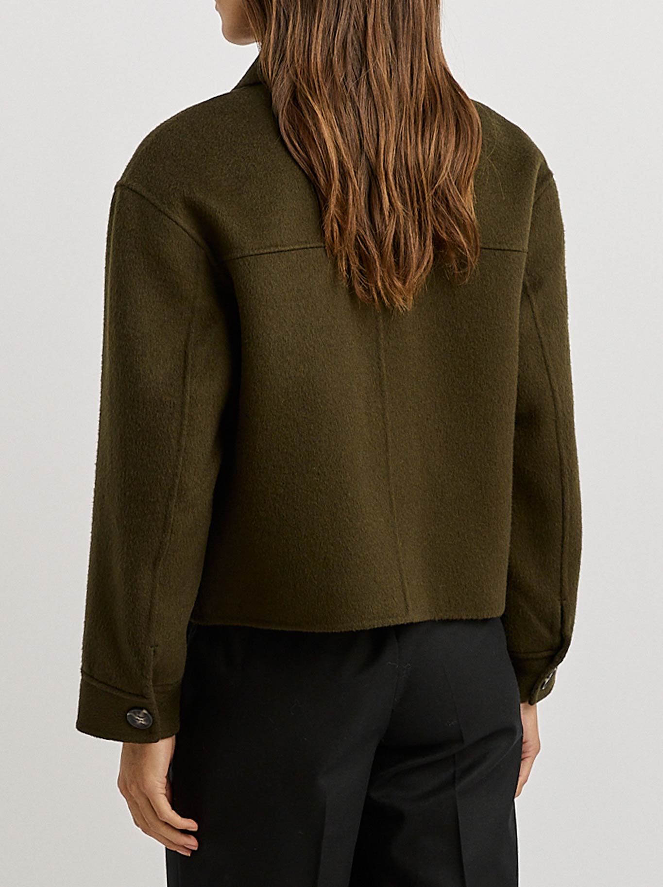 TOORALLIE BUTTON FRONT WOOL JACKET