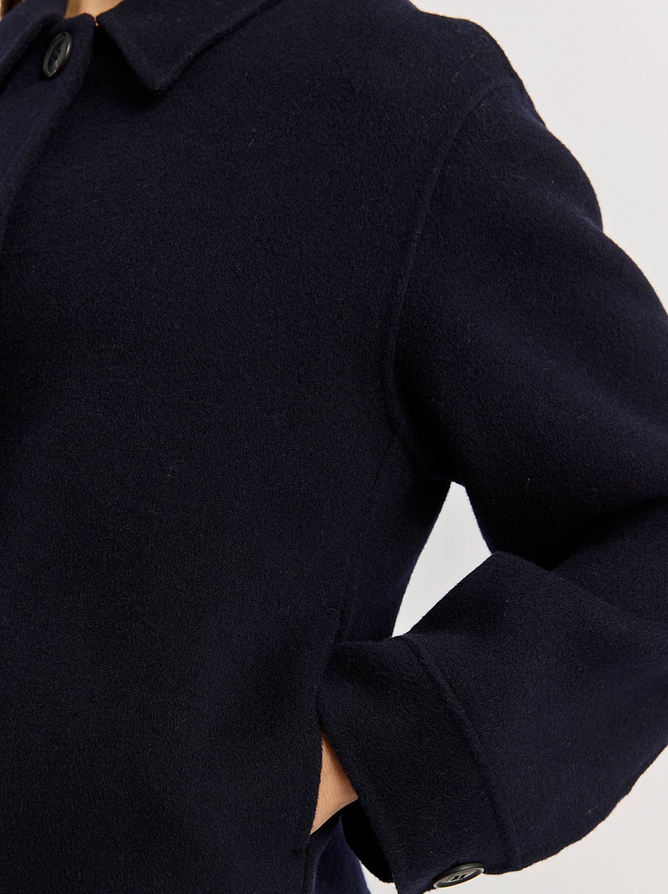 TOORALLIE BUTTON FRONT WOOL JACKET