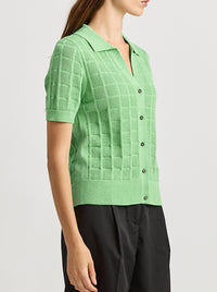 TOORALLIE OPEN STITCH BUTTON POLO