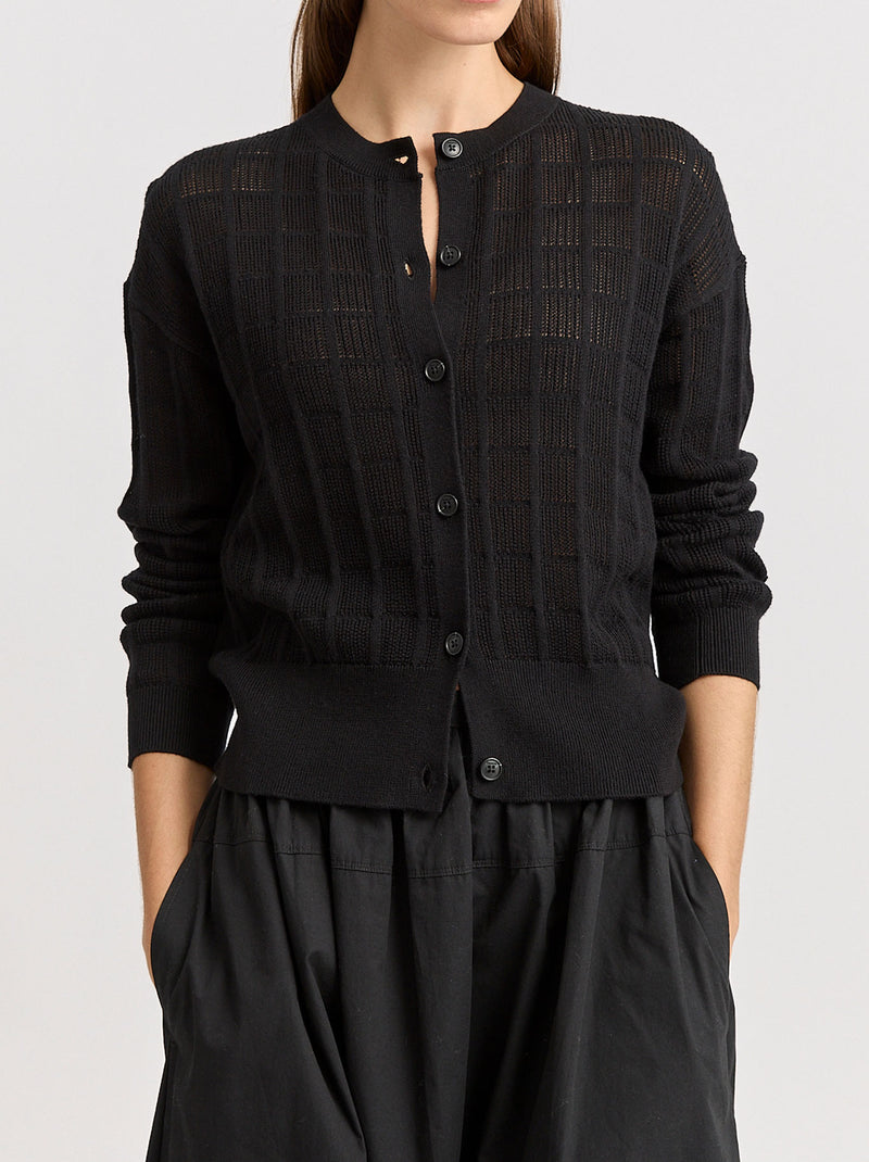 TOORALLIE OPEN STITCH CARDIGAN