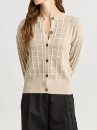 TOORALLIE OPEN STITCH CARDIGAN