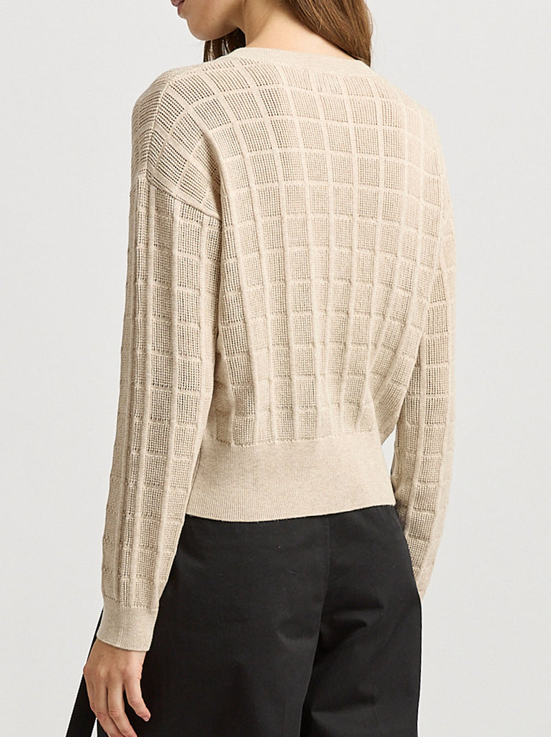 TOORALLIE OPEN STITCH CARDIGAN