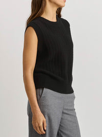 TOORALLIE GRID KNIT VEST