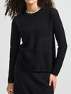 TOORALLIE LATTICE KNIT CREW