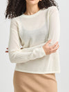 TOORALLIE LATTICE KNIT CREW