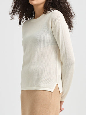 TOORALLIE LATTICE KNIT CREW