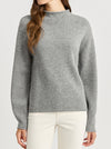 TOORALLIE RELAXED MOCK NECK
