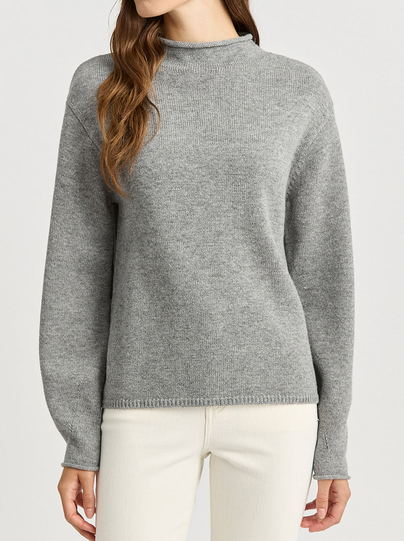 TOORALLIE RELAXED MOCK NECK