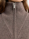 TOORALLIE ZIP THROUGH RIB KNIT