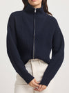 TOORALLIE ZIP THROUGH RIB KNIT