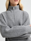 TOORALLIE ZIP THROUGH RIB KNIT