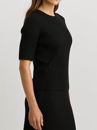 TOORALLIE RIB KNIT TOP