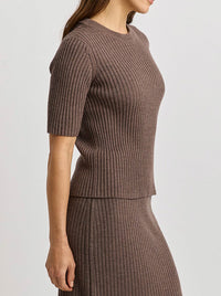 TOORALLIE RIB KNIT TOP