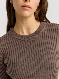 TOORALLIE RIB KNIT TOP