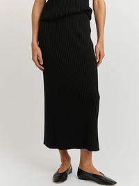 TOORALLIE RIB KNIT SKIRT