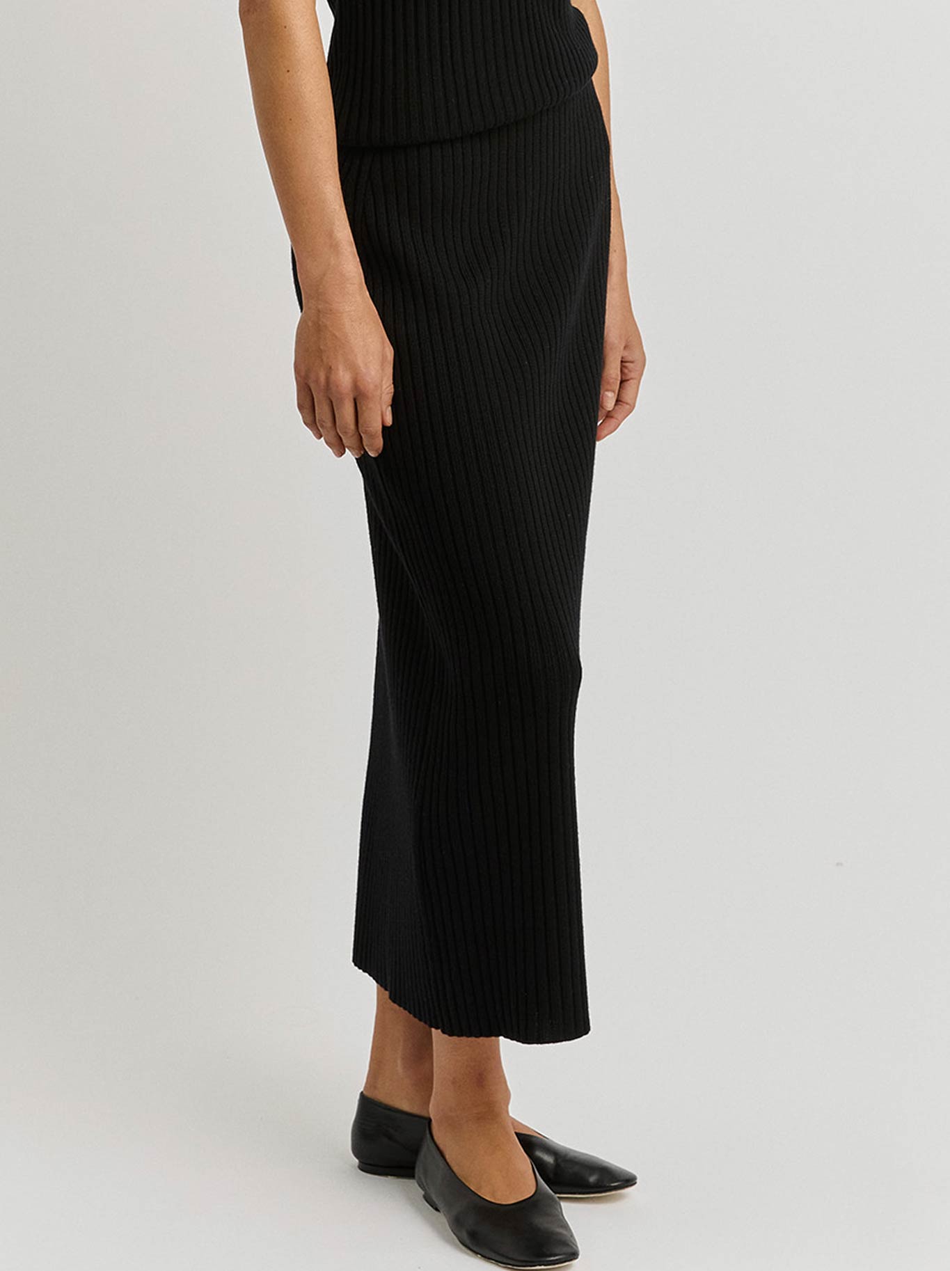 TOORALLIE RIB KNIT SKIRT