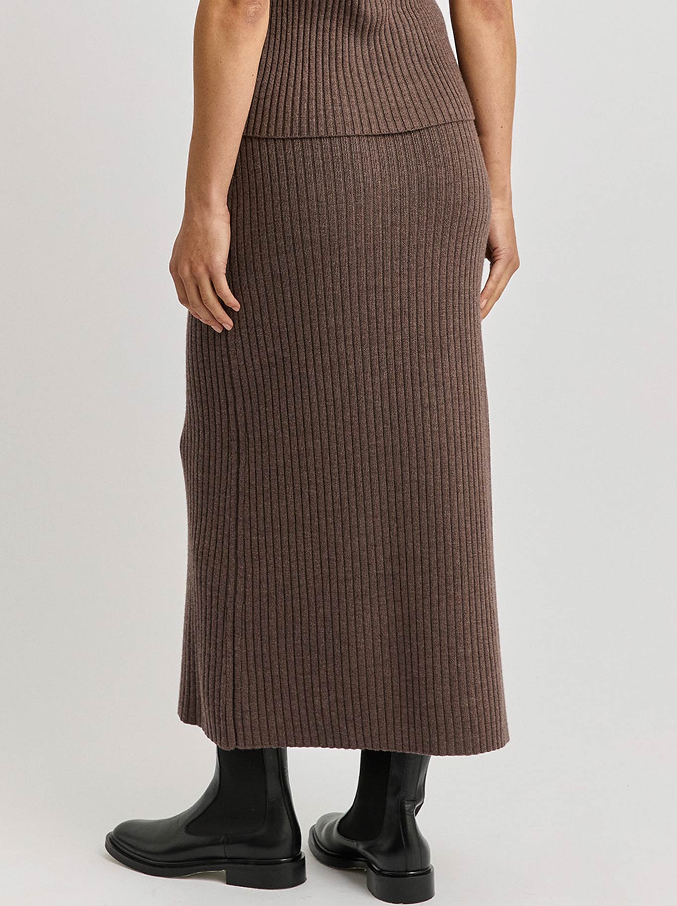 TOORALLIE RIB KNIT SKIRT