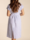 TWO-T'S STRIPE LINEN DRESS