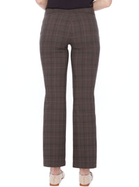 UP! VINLEE PLAID TECHNO BOOTCUT PANT