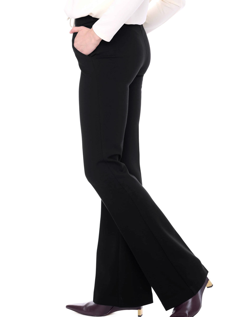 UP! SOLID PONTE FULL-LENGTH BOOTCUT PANT