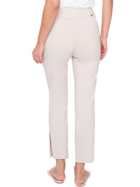 UP! LINEN EFFECT TECHNO ANKLE PANT