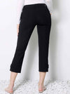 UP! SOLID COMPRESSION TAB DETAIL CROPPED PANT