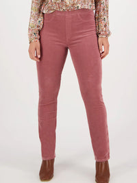 VASSALLI SLIM LEG WIDEWALE CORD PANT