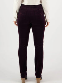 VASSALLI SLIM LEG CORD PULL ON PANT