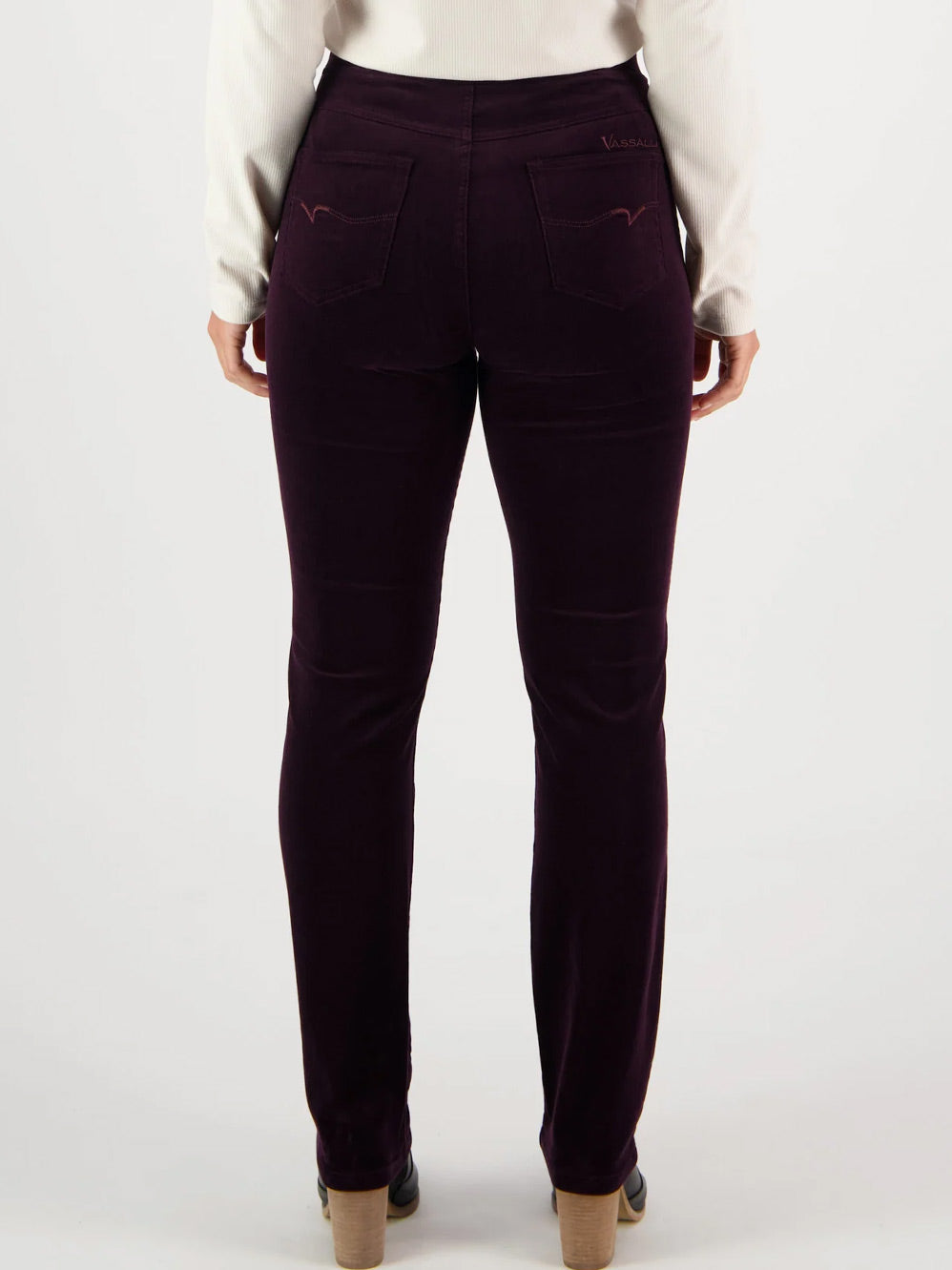 VASSALLI SLIM LEG CORD PULL ON PANT