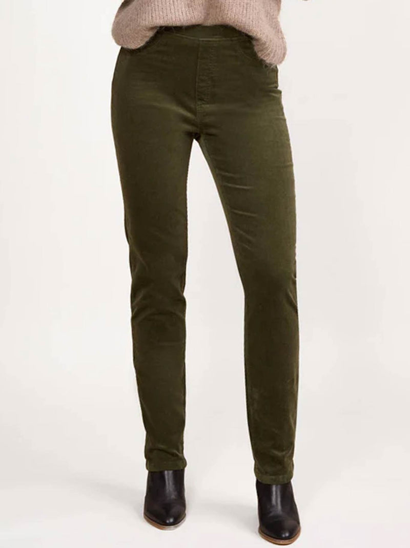 VASSALLI SLIM LEG CORD PULL ON PANT