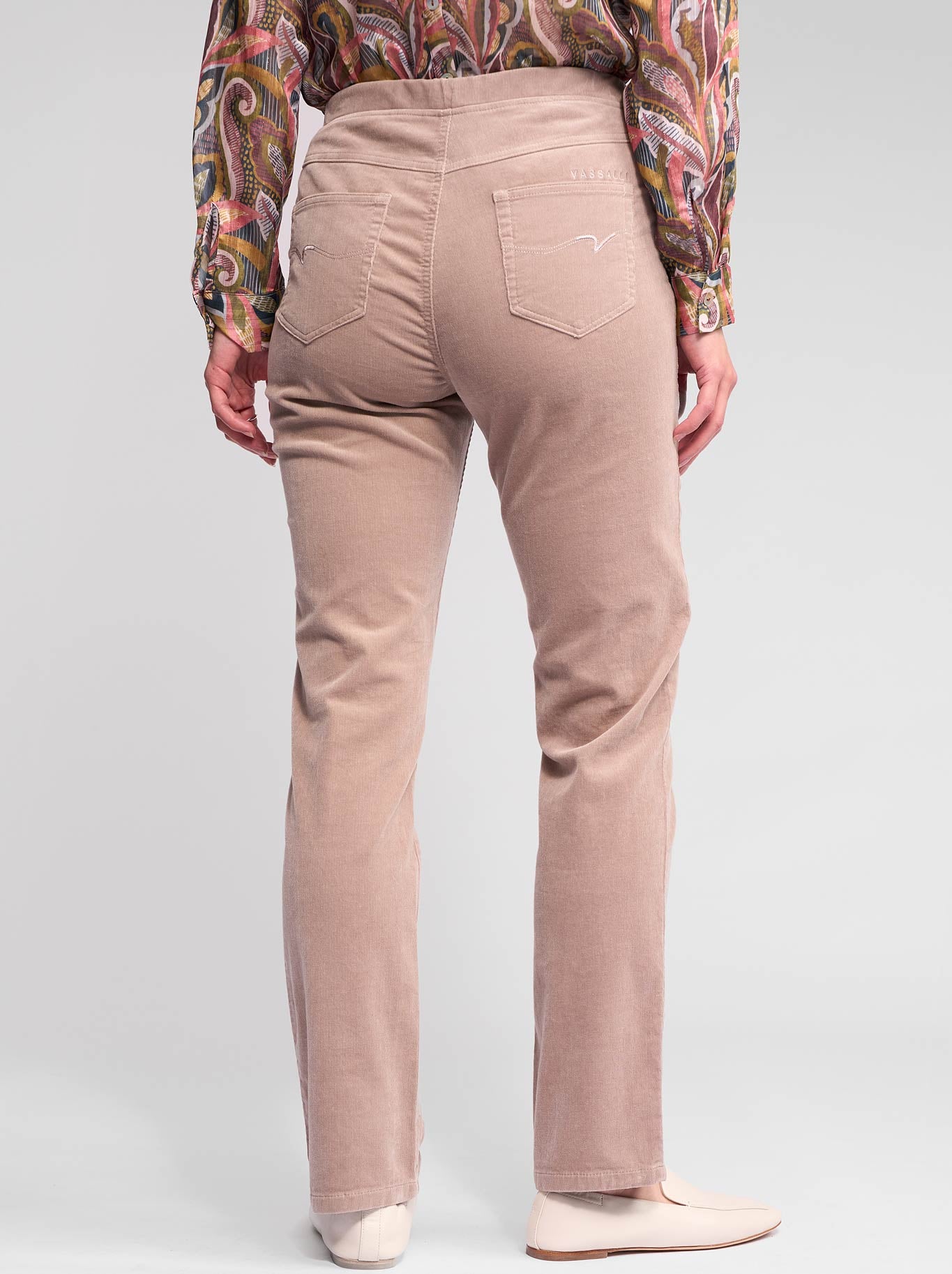 VASSALLI SLIM LEG CORD PULL ON PANT