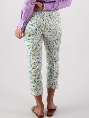 VASSALLI PRINT SLIM LEG 7/8TH PULL ON PANT