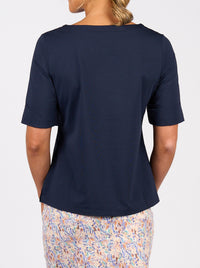 VASSALLI BOAT NECK TEE