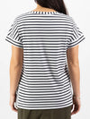 VASSALLI BOAT NECK TEE WITH SPLIT