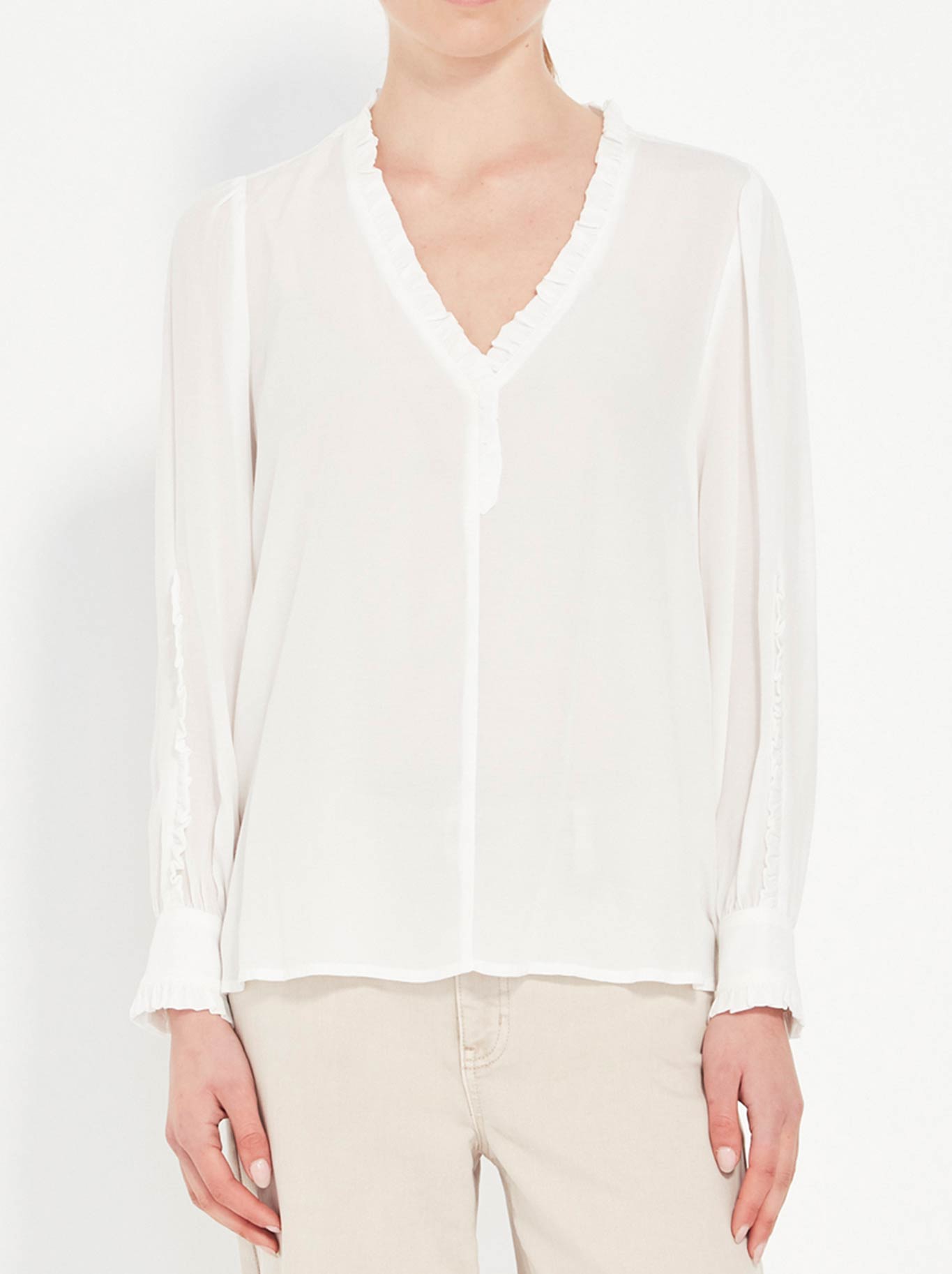 VERGE CASCADE BLOUSE