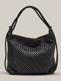 VESTIRSI BELLA WOVEN 2-IN-1 CONVERTIBLE BACKPACK TOTE