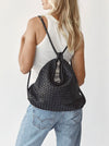 VESTIRSI BELLA WOVEN 2-IN-1 CONVERTIBLE BACKPACK TOTE