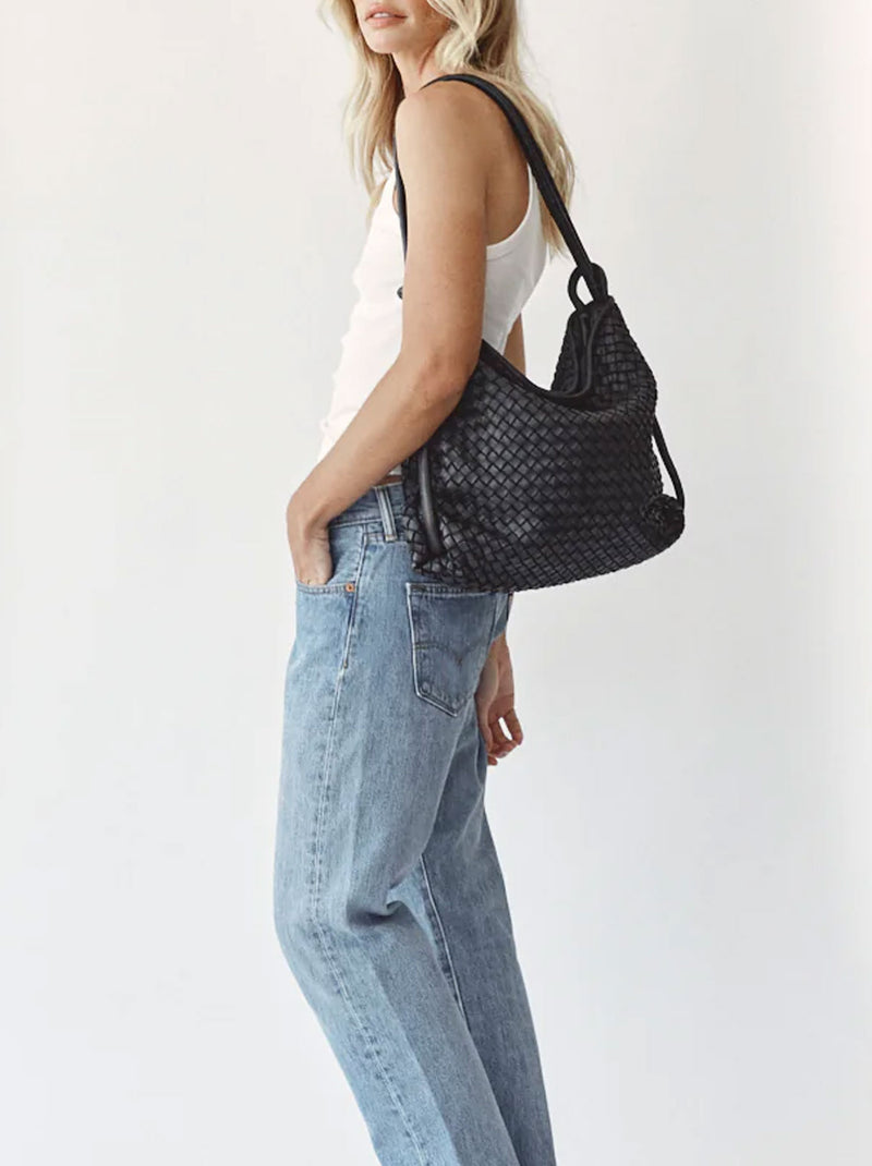 VESTIRSI BELLA WOVEN 2-IN-1 CONVERTIBLE BACKPACK TOTE