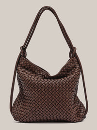 VESTIRSI BELLA WOVEN 2-IN-1 CONVERTIBLE BACKPACK TOTE