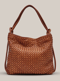 VESTIRSI BELLA WOVEN 2-IN-1 CONVERTIBLE BACKPACK TOTE