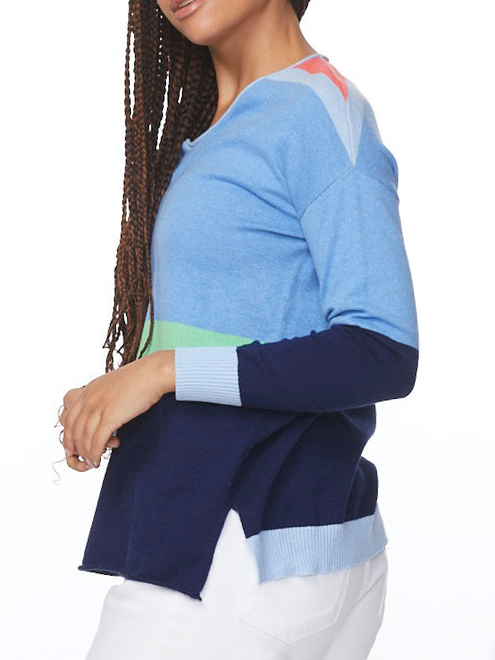 ZAKET & PLOVER COLOUR BLOCK KNIT