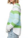 ZAKET & PLOVER VEE NECK COTTON STRIPE
