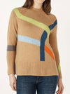 ZAKET & PLOVER ABSTRACT STRIPE KNIT