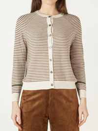 ZAKET & PLOVER ESSENTIAL STRIPE CARDI
