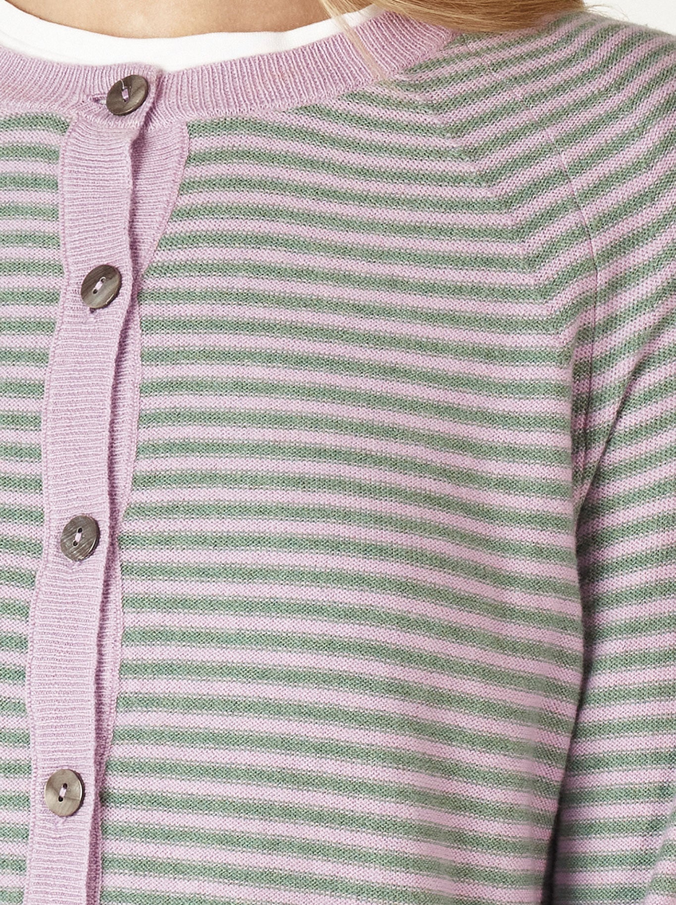 ZAKET & PLOVER ESSENTIAL STRIPE CARDI
