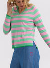 ZAKET & PLOVER ESSENTIAL STRIPE VEE KNIT