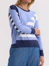 ZAKET & PLOVER HAND WORK INTARSIA JUMPER